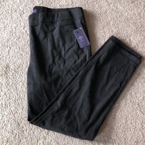 NWT Black velvet leggings